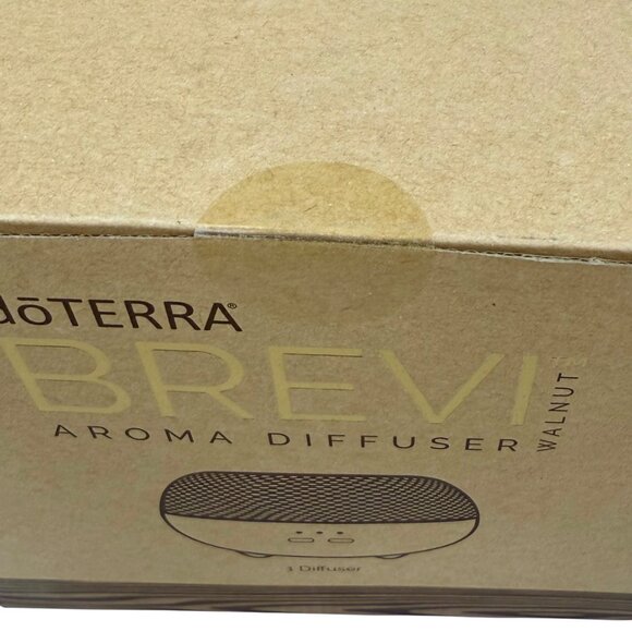 New DoTERRA Brevi Aroma Diffuser Walnut Design Ultrasonic LED Mist Aromatherapy - Picture 3 of 4